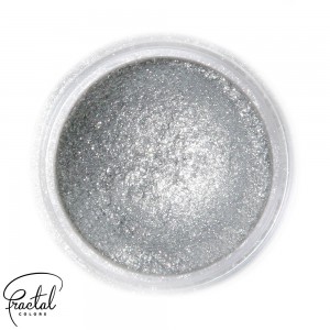 Прахообразен оцветител Fractal Colors SPARKLING DARK SILVER/ искрящо тъмно сребро - 3,5 г